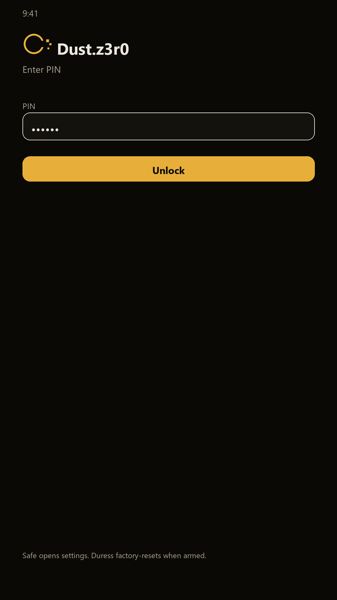 Dust.z3r0 lock screen mock
